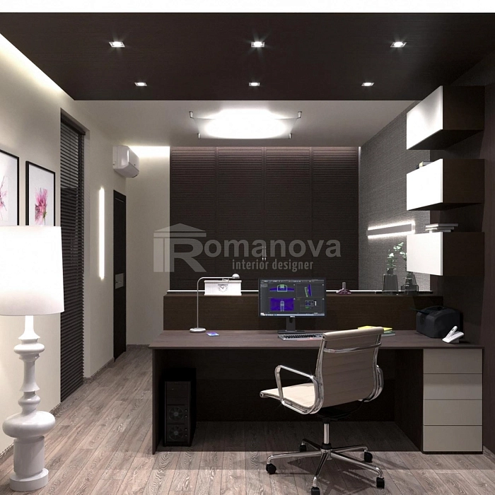 Интерьер спальни кабинета